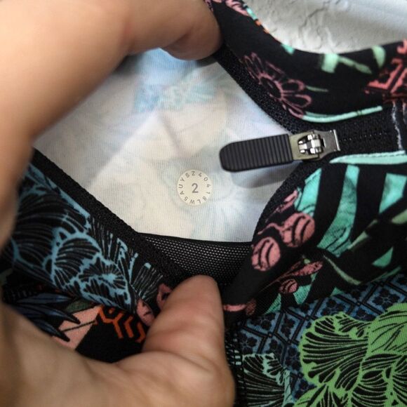 Lululemon Fast & Free Zen Clash Multi Tight Leggings Size 2 - Picture 9 of 10